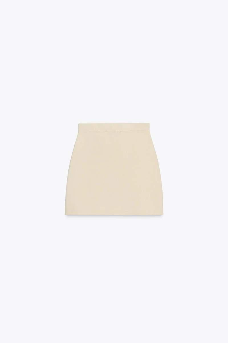 KNIT MINI SKIRT