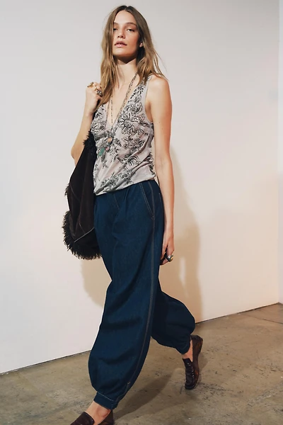 EMBROIDERED TULLE STRAPPY TOP