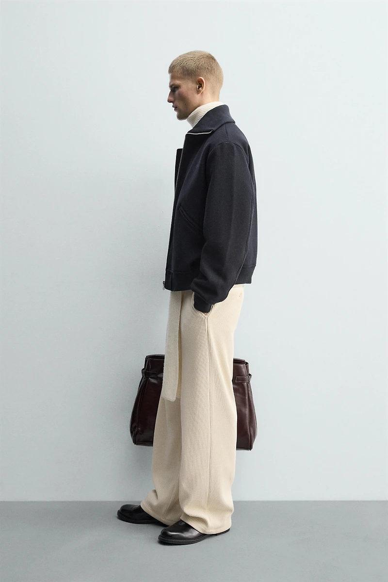 RIB COLLAR PADDED JACKET