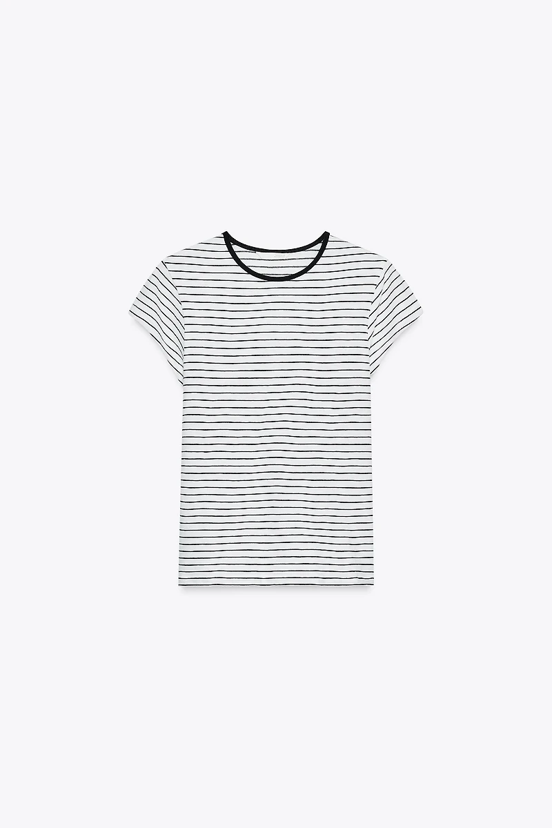 T-SHIRT RUSTIQUE À MANCHES COURTES
