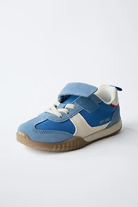 SPLIT LEATHER SNEAKERS
