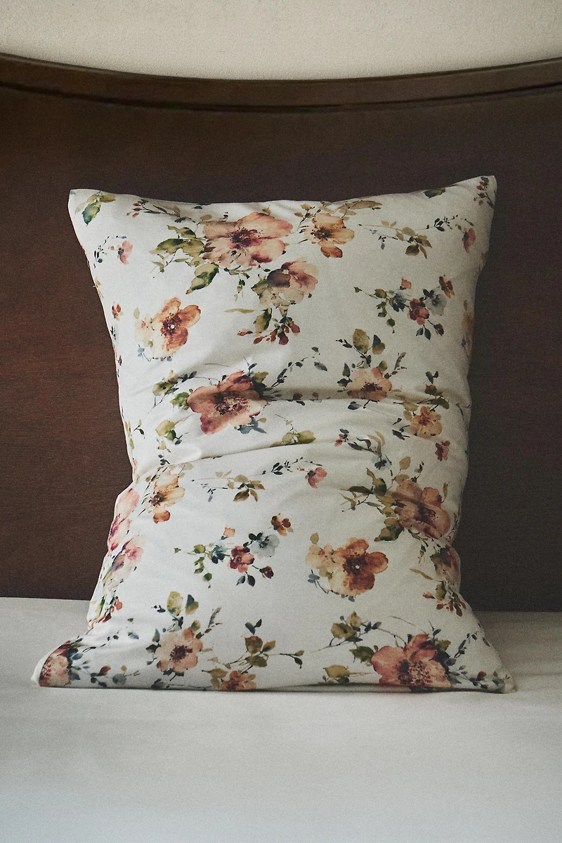 WILDFLOWER SATEEN PILLOWCASE (300 THREAD COUNT)