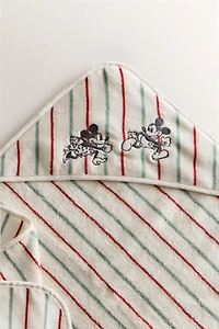 MICKEY & MINNIE ©DISNEY VELOUR HOODED BATH TOWEL