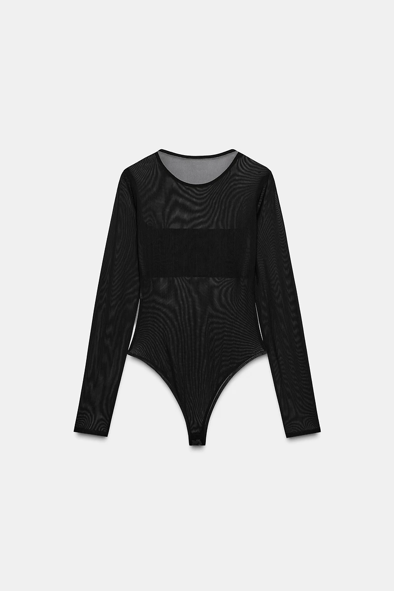 COMBINATION TULLE BODYSUIT