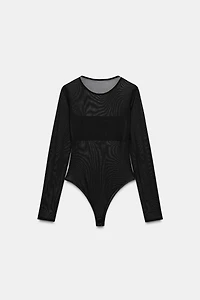 COMBINATION TULLE BODYSUIT