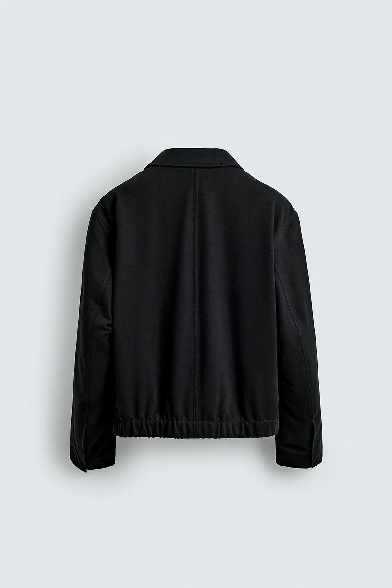 TEXTURED TWILL JACKET