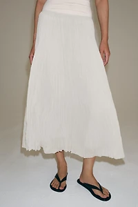 ZW COLLECTION PLEATED MIDI SKIRT