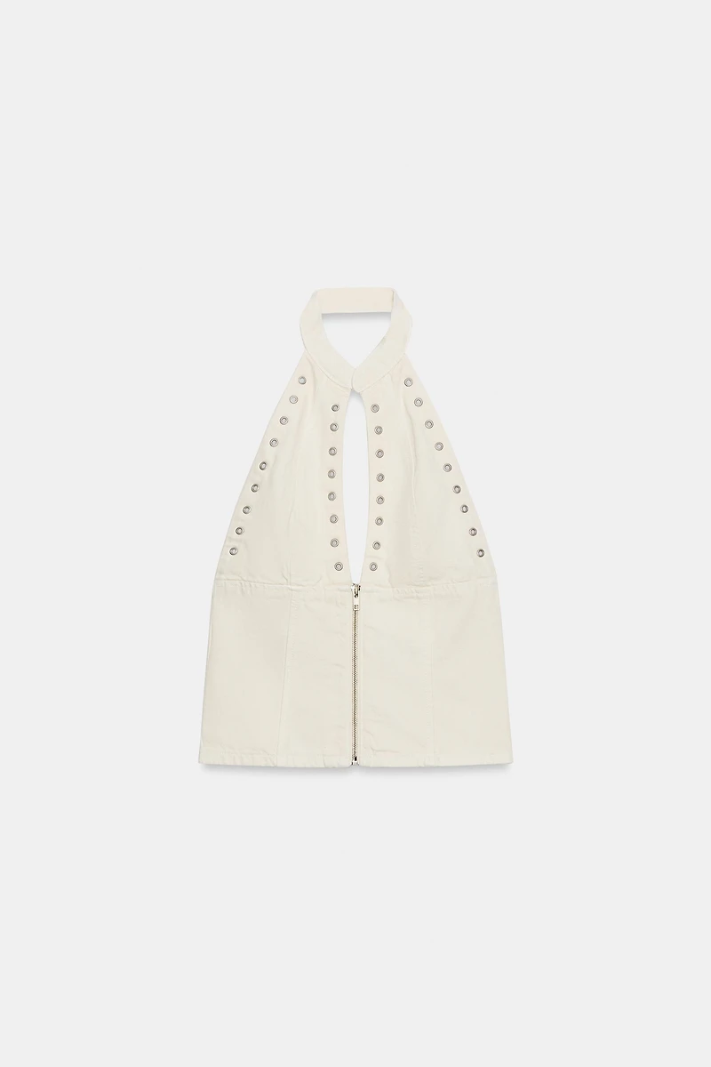 TOP HALTER ŒILLETS