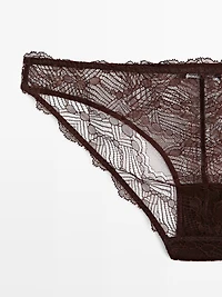 lace briefs with blonde detail