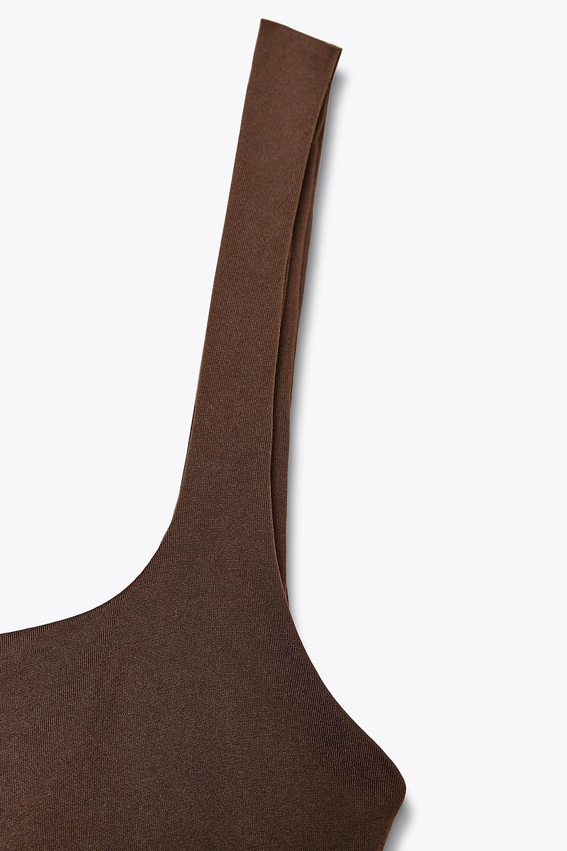 WIDE STRAP POLYAMIDE BODYSUIT