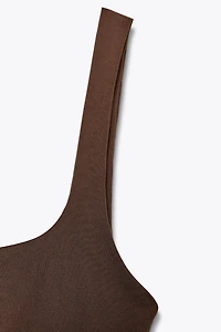 WIDE STRAP POLYAMIDE BODYSUIT