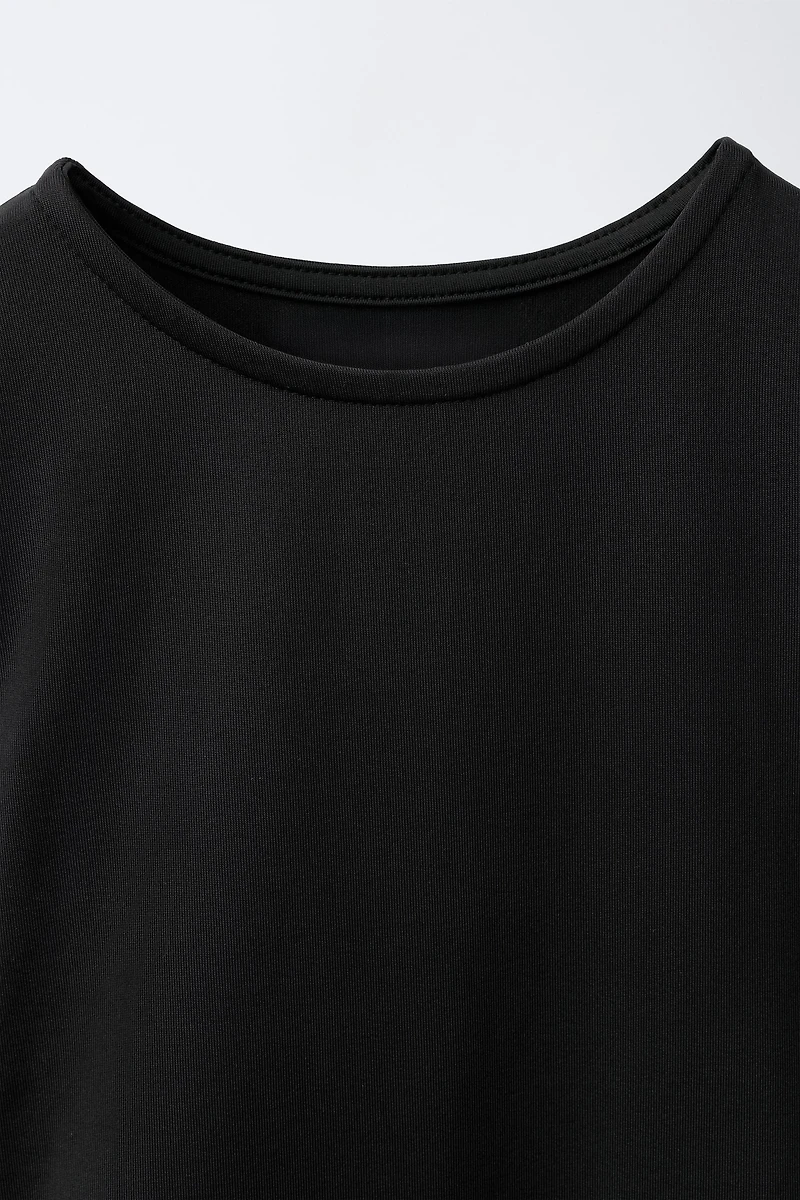 SHORT-SLEEVE POLYAMIDE BODYSUIT