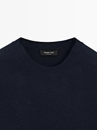 Pull col rond en laine mélangée