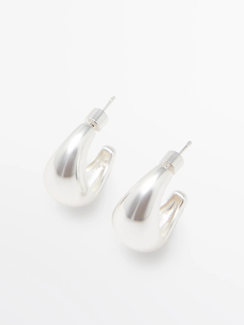 Boucles d’oreilles créoles demi-lune