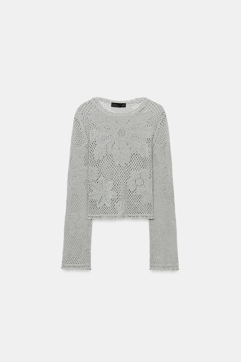 POINTELLE KNIT JUMPER