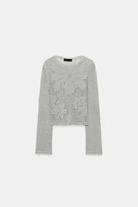 POINTELLE KNIT JUMPER