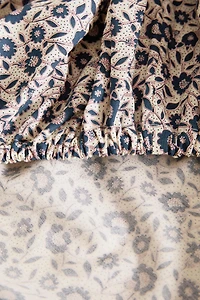 KIDS FLORAL COTTON FITTED SHEET