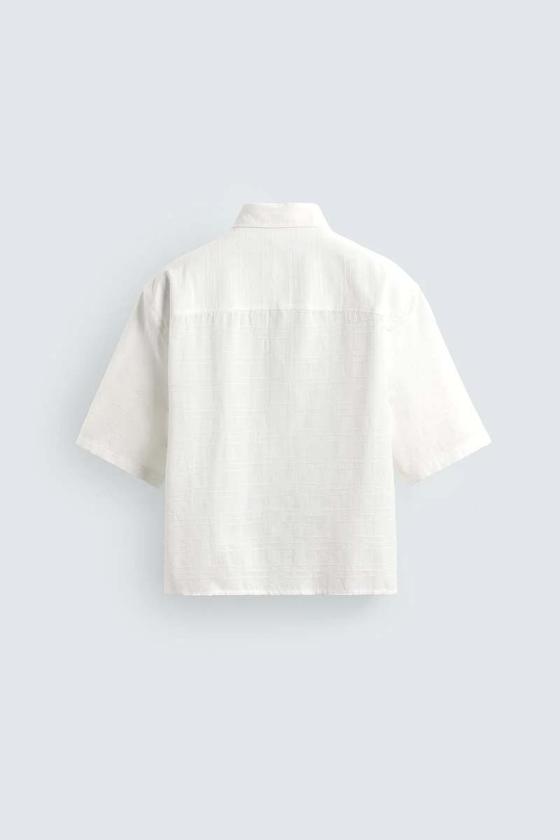 CHEMISE RELAXED FIT TEXTURÉE