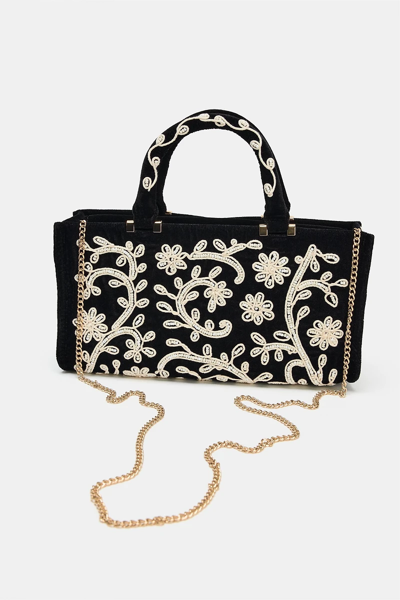 EMBROIDERED CITY BAG