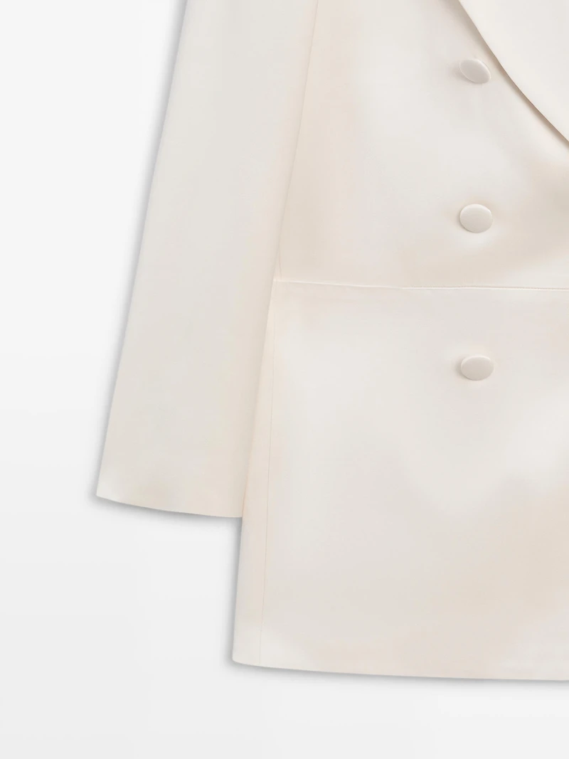 Satin blazer with buttons - STUDIO