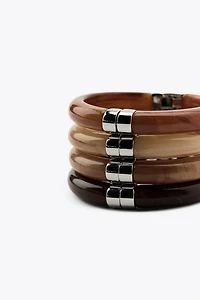 LOT DE 4 BRACELETS ARTICULÉS