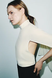 ZW COLLECTION VENTED CAPE SHIRT