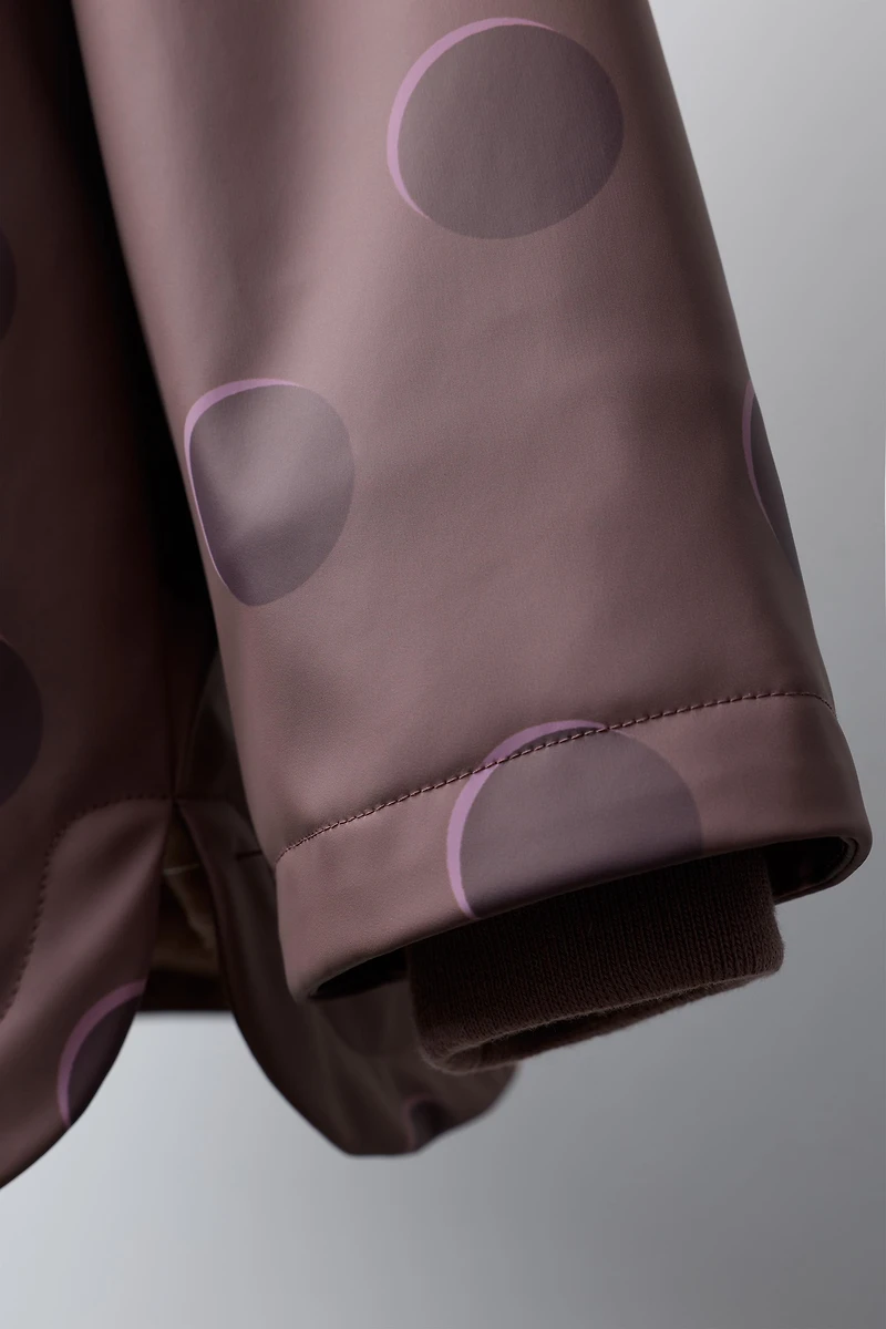 POLKA DOT WATER-RESISTANT RAINCOAT