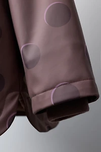 POLKA DOT WATER-RESISTANT RAINCOAT