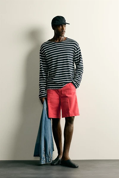 STRAIGHT FIT CHINO SHORTS