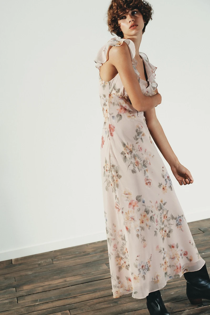 FLORAL MIDI DRESS