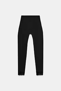 POLYAMIDE LACE LEGGINGS