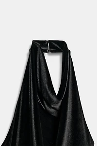 MIDI VELVET LACE DRESS