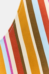 STRIPED CANVAS BAG
