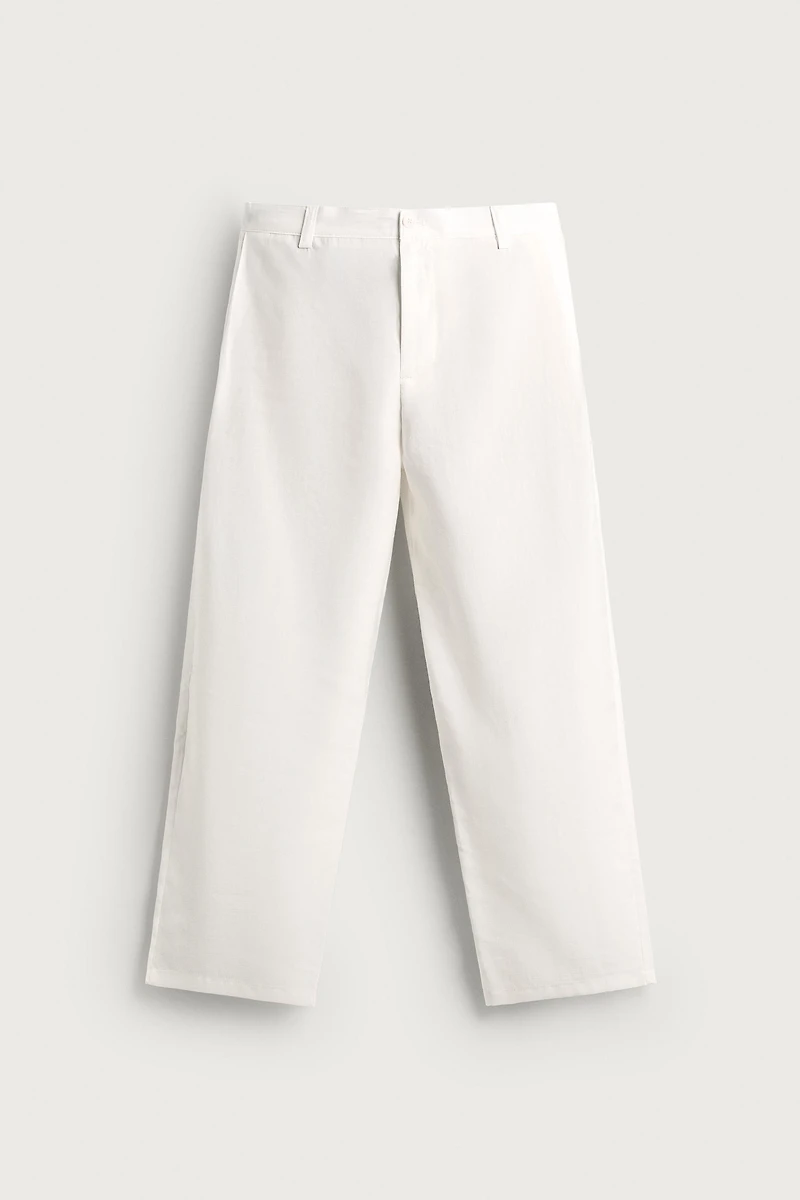PANTALON FLUIDE À PLIS LATÉRAUX