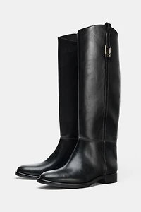 EQUESTRIAN FLAT BOOTS