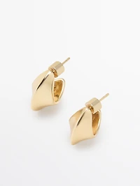 Boucles d'oreilles anneaux lune