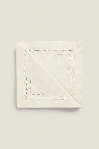 SET OF HEMSTITCHED COTTON NAPKINS (SET 2)