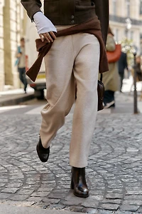 WIDE LEG FLEECE PANTS