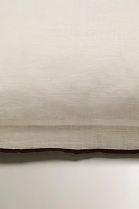 THROW PILLOW COVER WITH OVERLOCK