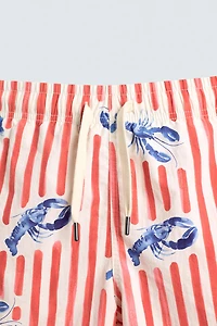 LOBSTER PRINT LONG SWIMSUIT