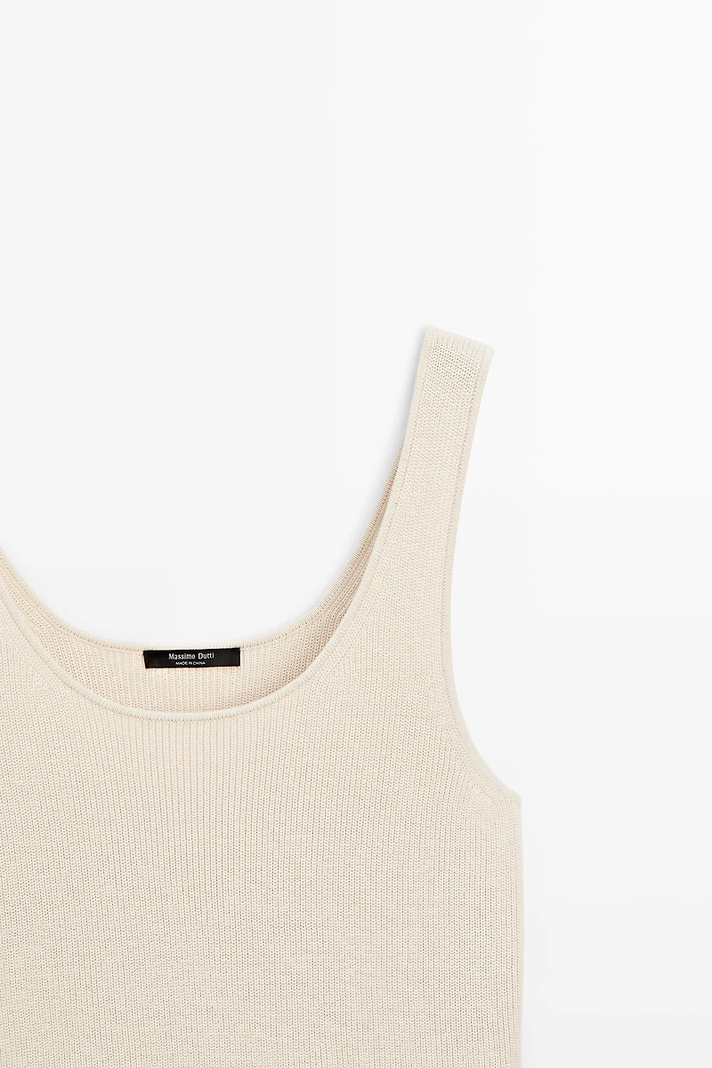 Contrast strappy dress