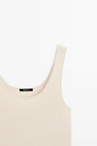 Contrast strappy dress