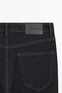 Rinse wash tapered fit jeans
