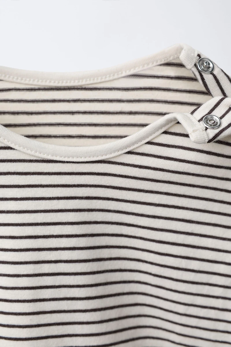THREE-PACK OF STRIPED AND SOLID T-SHIRTS
