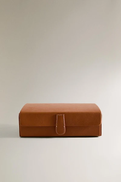 PETITE TROUSSE DE TOILETTE CUIR COMPARTIMENTS