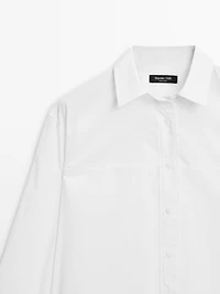 Chemisier 100 % coton couture apparente