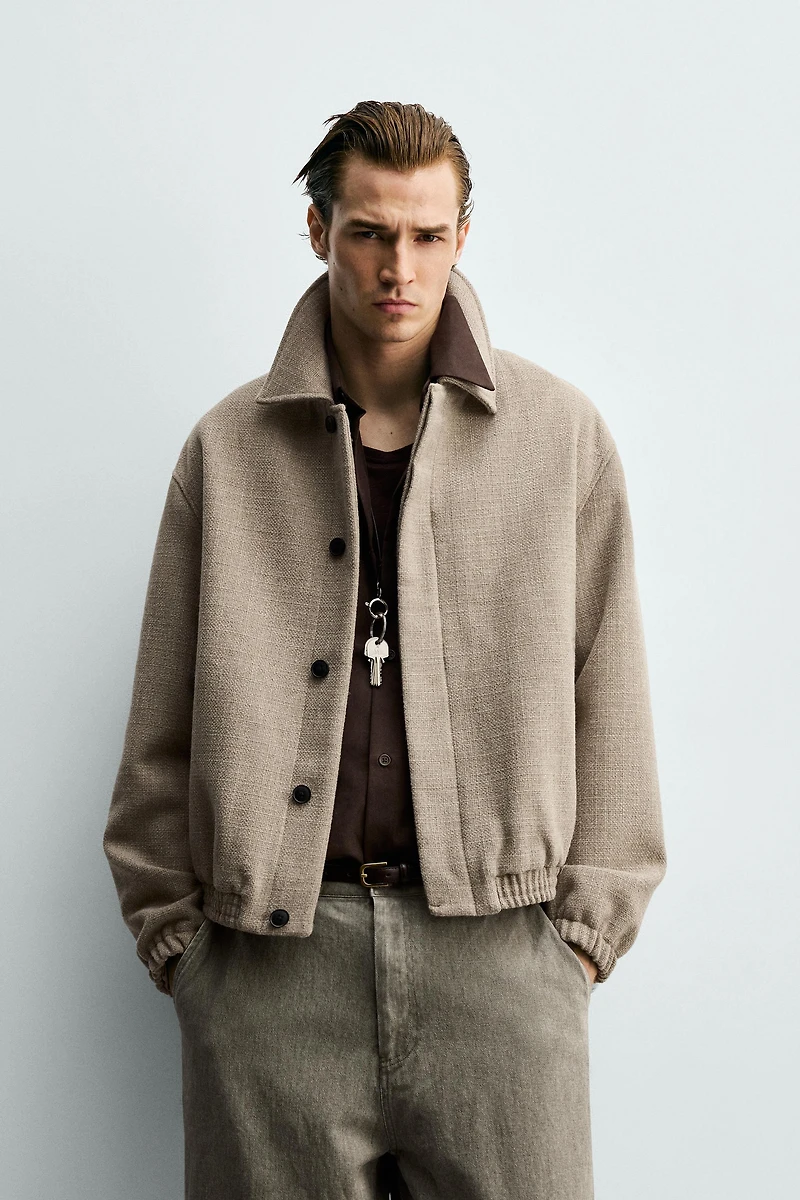 BLOUSON REGULAR FIT STRUCTURÉ