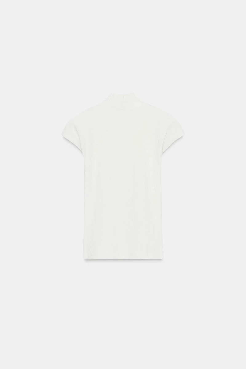 RIB MOCK NECK TOP