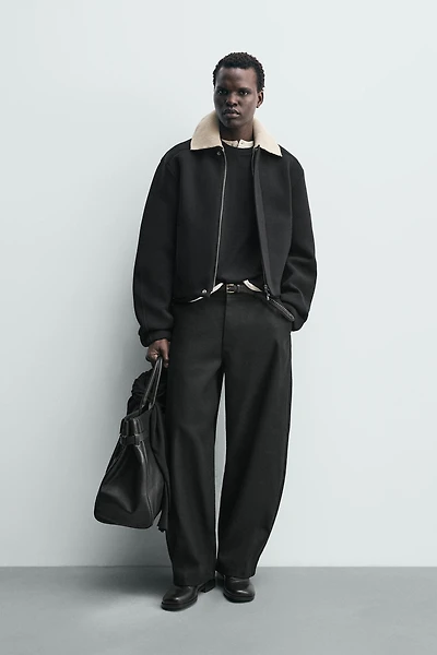 BLOUSON TECHNIQUE COL EN CONTRASTE