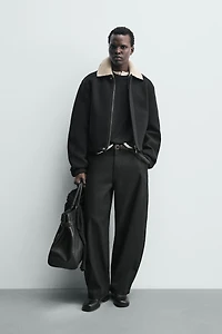 BLOUSON TECHNIQUE COL EN CONTRASTE